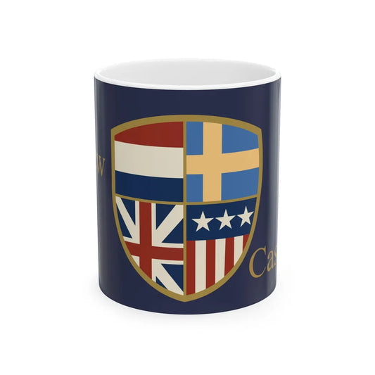 Flag of New Castle Delaware (United States) White Coffee Mug 11oz - Go Mug Yourself