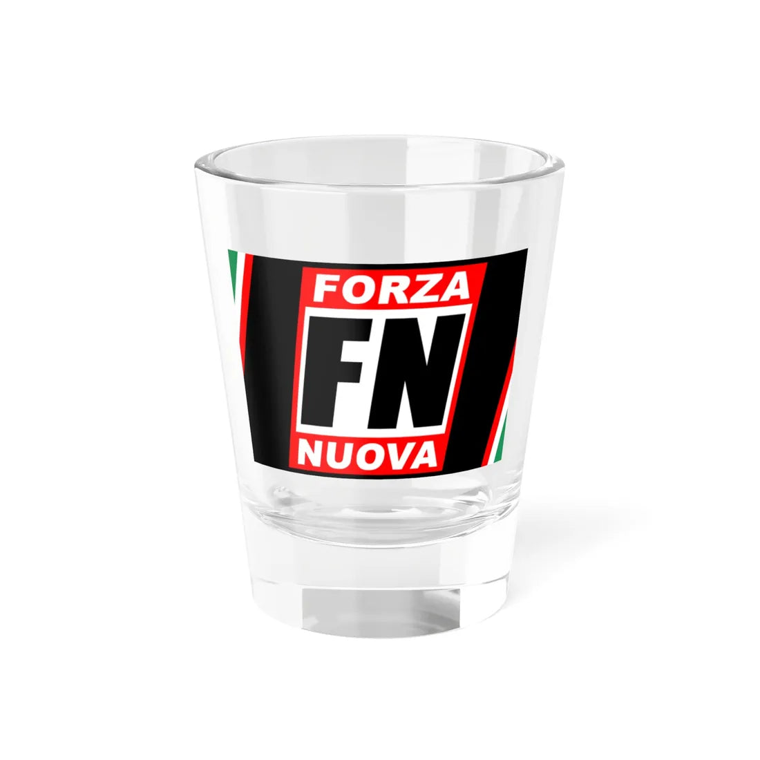 Flag of New Force (Italy) Shot Glass 1.5oz 1.5oz - Go Mug Yourself