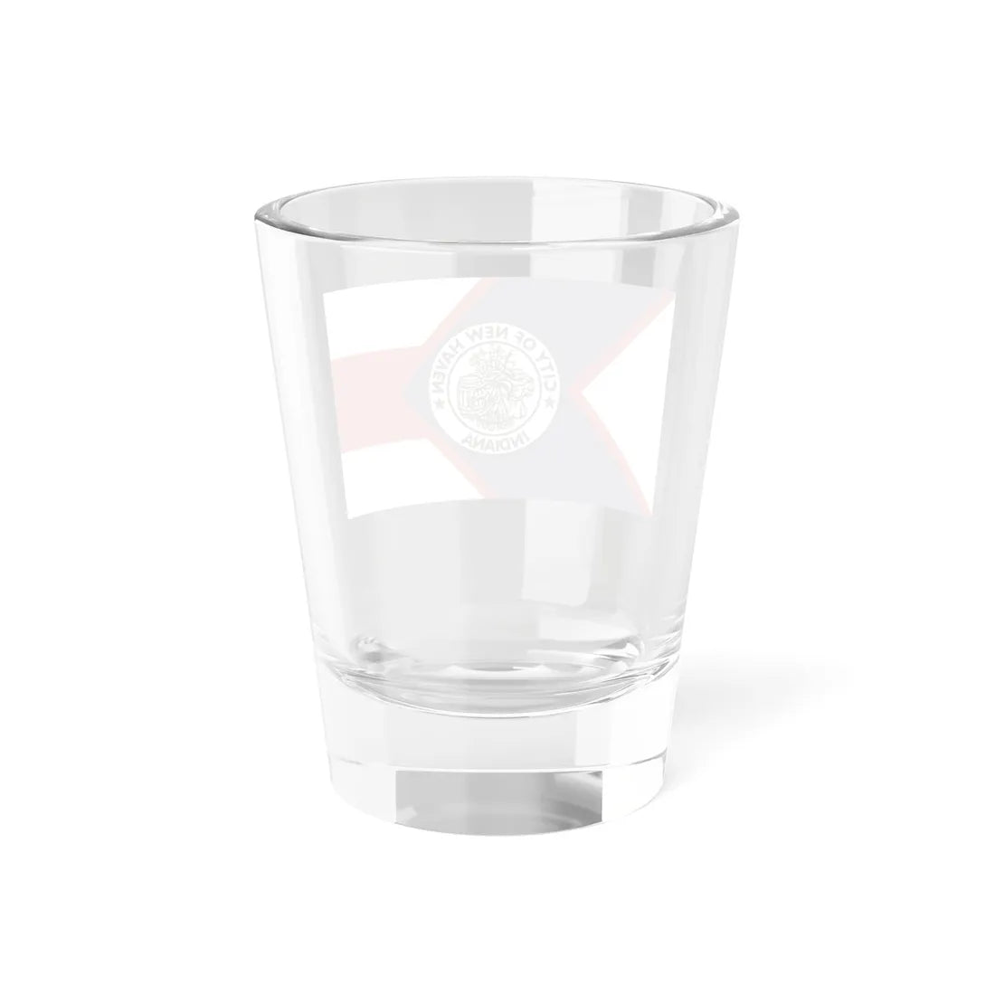 Flag of New Haven Indiana variant (India) Shot Glass 1.5oz - Go Mug Yourself