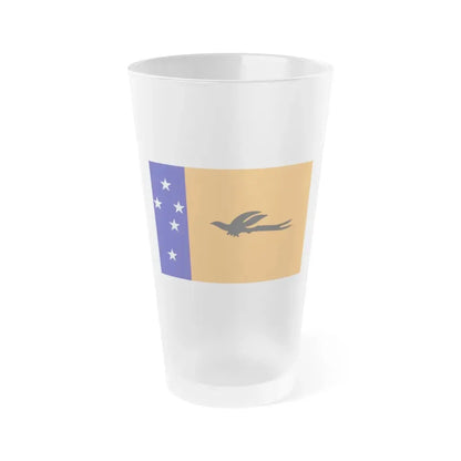Flag of New Ireland Papa New Guinea - Frosted Pint Glass 16oz 16oz Frosted - Go Mug Yourself