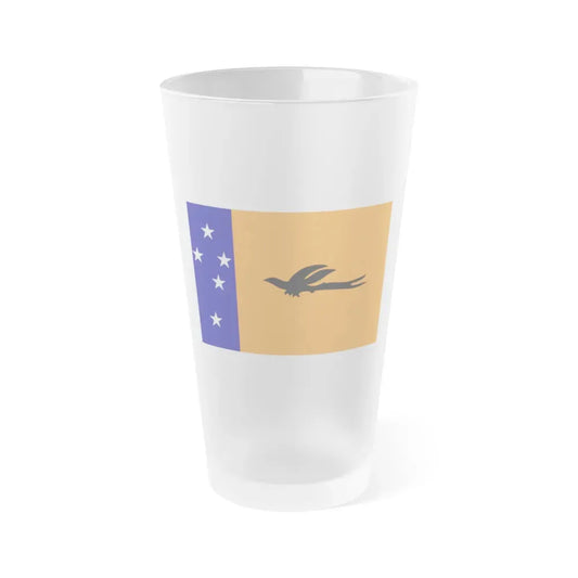 Flag of New Ireland Papa New Guinea - Frosted Pint Glass 16oz 16oz Frosted - Go Mug Yourself