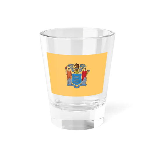 Flag of New Jersey 3-2 (United States) Shot Glass 1.5oz 1.5oz - Go Mug Yourself