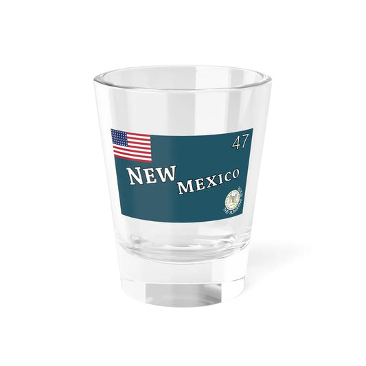 Flag of New Mexico 1912-1925 (Mexico) Shot Glass 1.5oz 1.5oz - Go Mug Yourself
