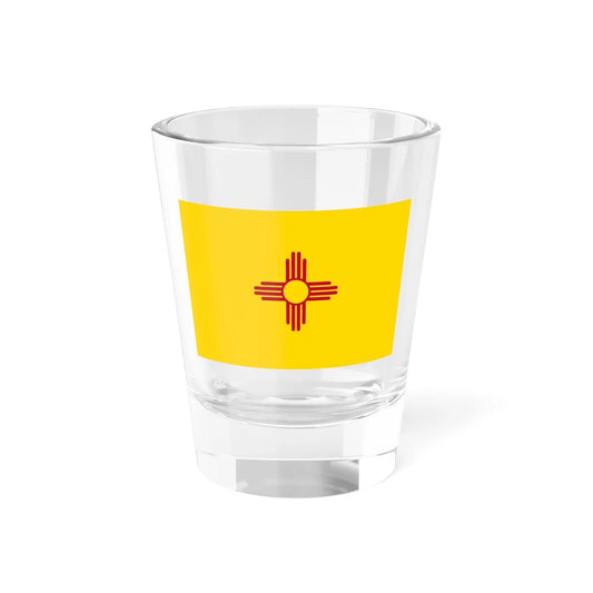 Flag of New Mexico 3-2 (United States) Shot Glass 1.5oz 1.5oz - Go Mug Yourself