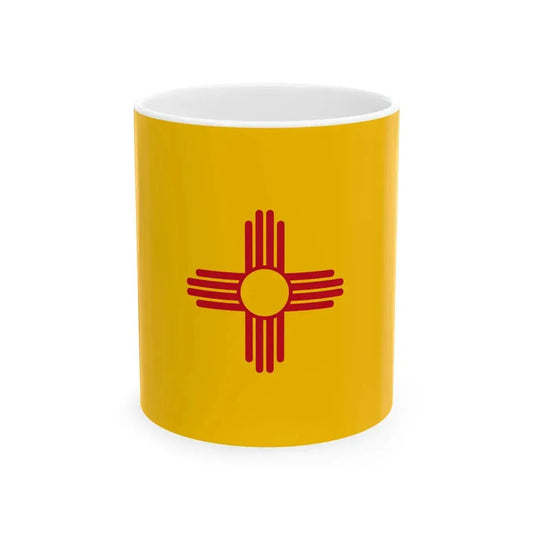 Flag of New Mexico (Mexico) White Coffee Mug 11oz - Go Mug Yourself