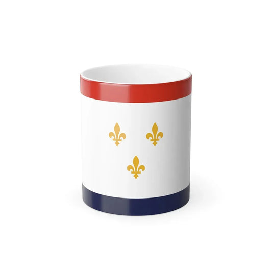 Flag of New Orleans, Louisiana - Color Changing Coffee Mug 11oz - Go Mug Yourself