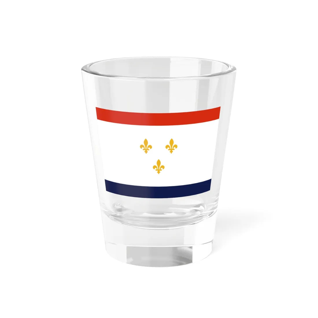 Flag of New Orleans Louisiana (United States) Shot Glass 1.5oz 1.5oz - Go Mug Yourself