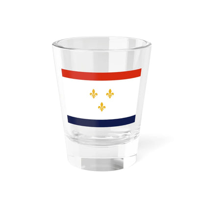 Flag of New Orleans Louisiana (United States) Shot Glass 1.5oz 1.5oz - Go Mug Yourself