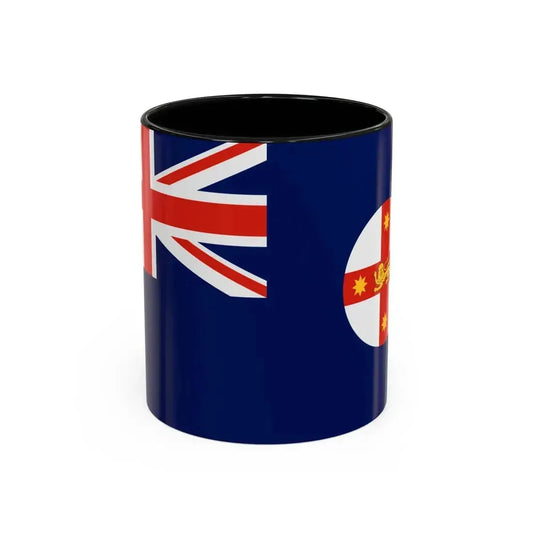 Flag of New South Wales Australia - Accent Coffee Mug 11oz Black - Go Mug Yourself