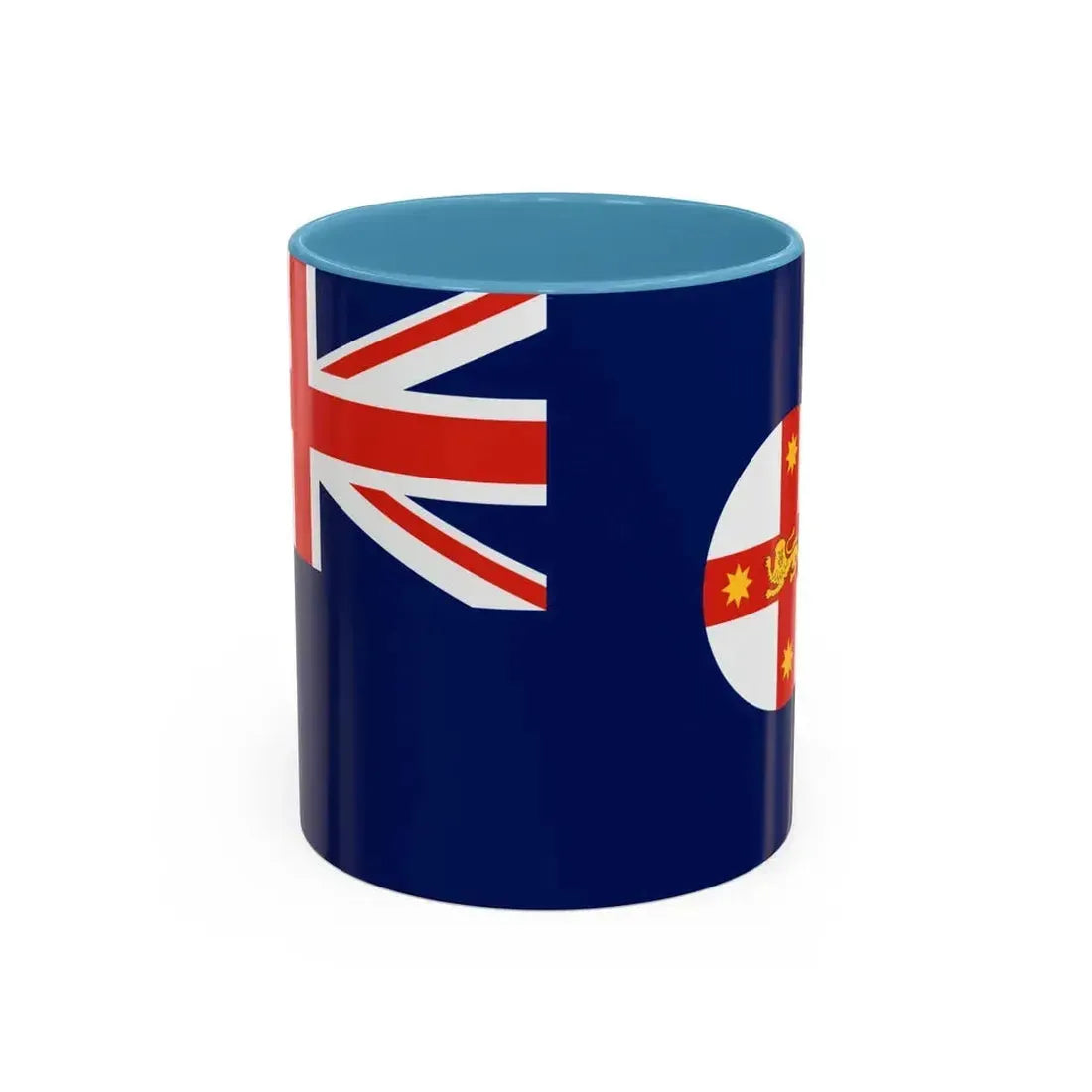 Flag of New South Wales Australia - Accent Coffee Mug 11oz Light Blue - Go Mug Yourself