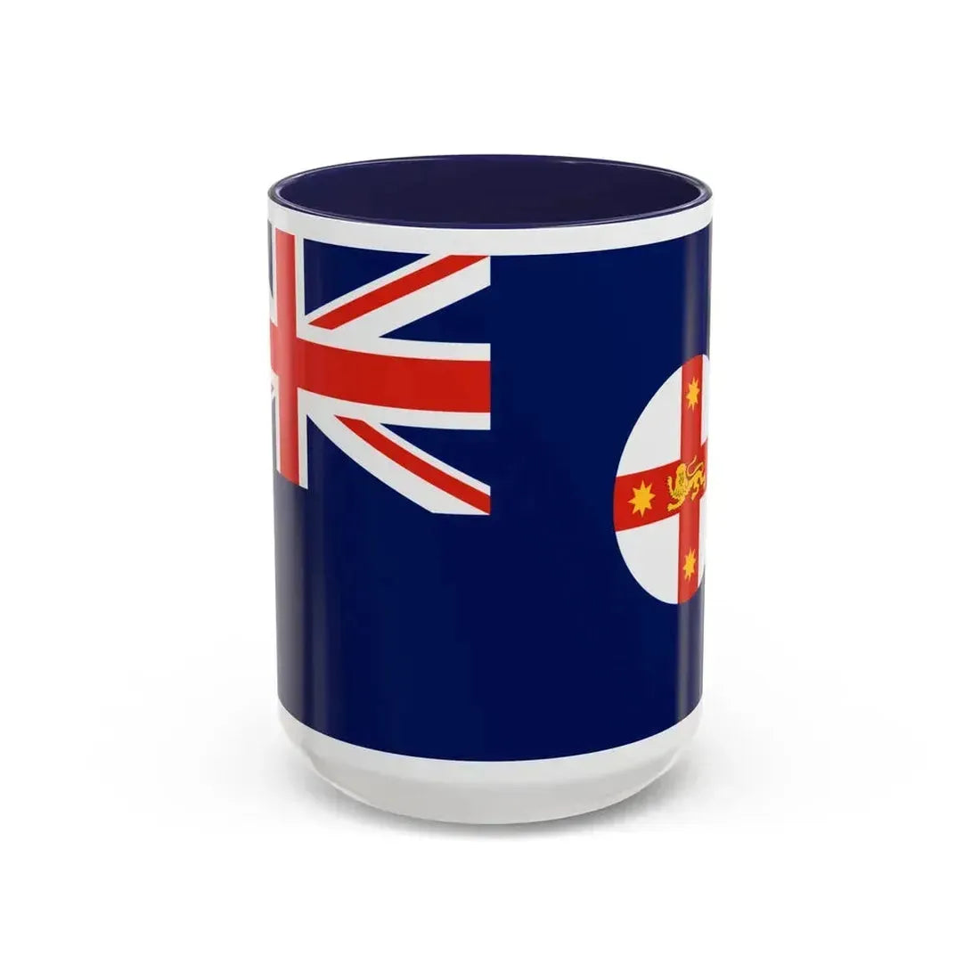 Flag of New South Wales Australia - Accent Coffee Mug 15oz Navy - Go Mug Yourself