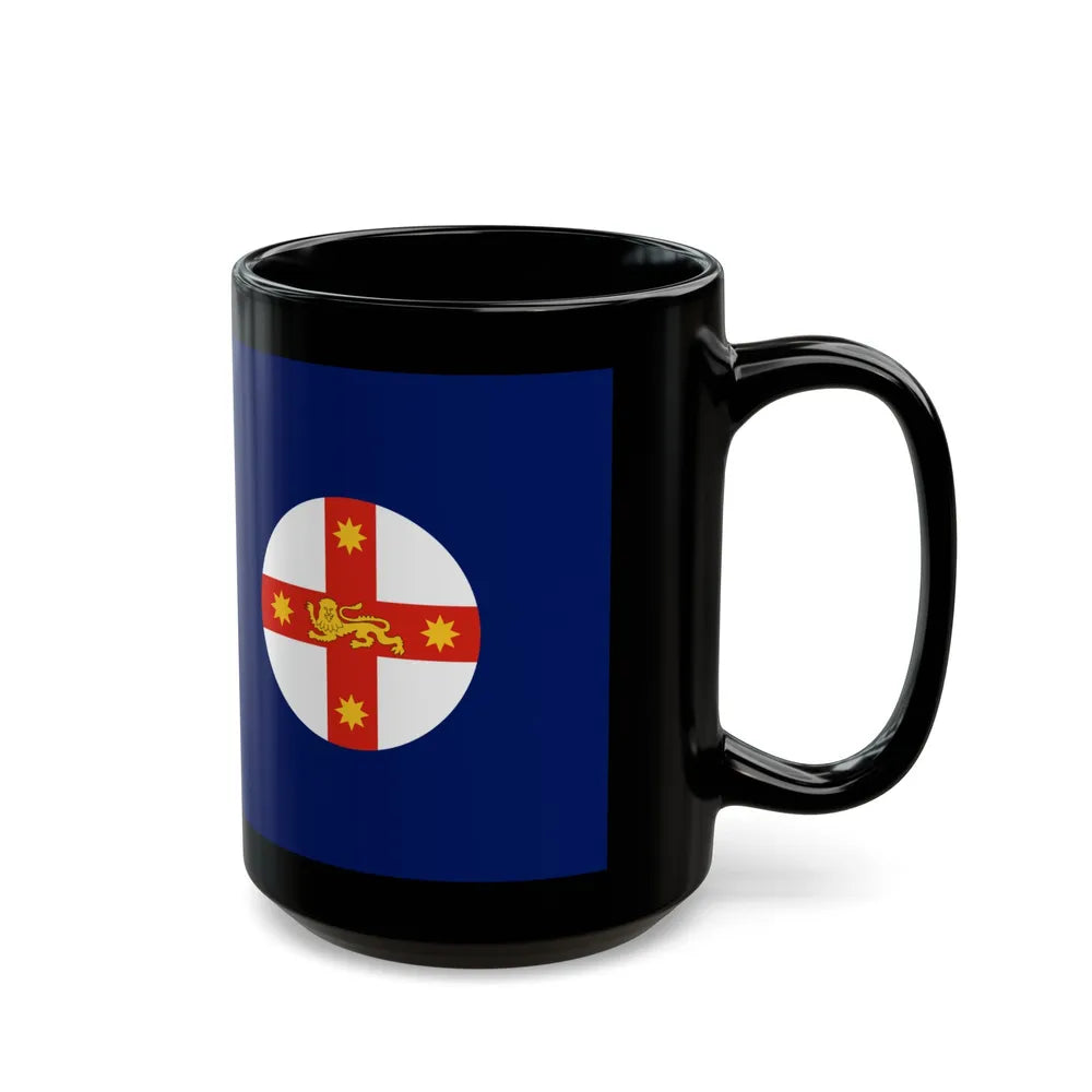 Flag of New South Wales Australia - Black Coffee Mug-Go Mug Yourself