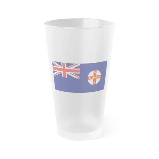 Flag of New South Wales Australia - Frosted Pint Glass 16oz 16oz Frosted - Go Mug Yourself
