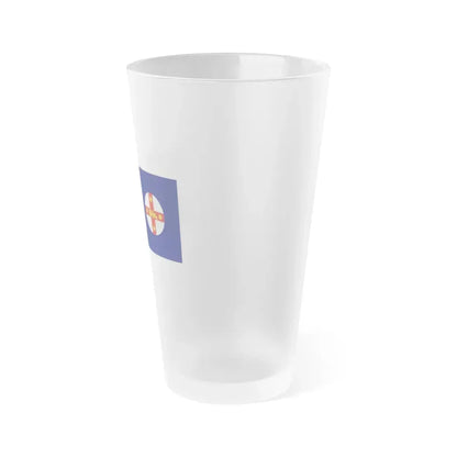 Flag of New South Wales Australia - Frosted Pint Glass 16oz - Go Mug Yourself