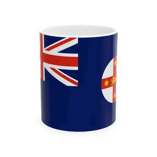 Flag of New South Wales Australia - White Coffee Mug 11oz - Go Mug Yourself