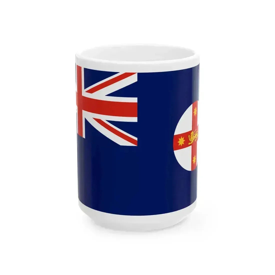 Flag of New South Wales Australia - White Coffee Mug 15oz - Go Mug Yourself