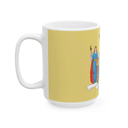 Flag of New York 1896-1901 (United States) White Coffee Mug - Go Mug Yourself
