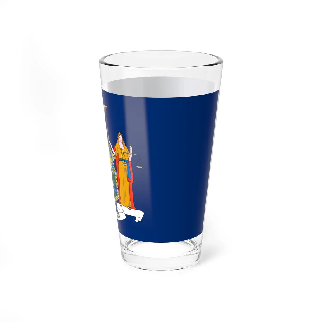 Flag of New York 1909-2020 (United States) Pint Glass 16oz - Go Mug Yourself