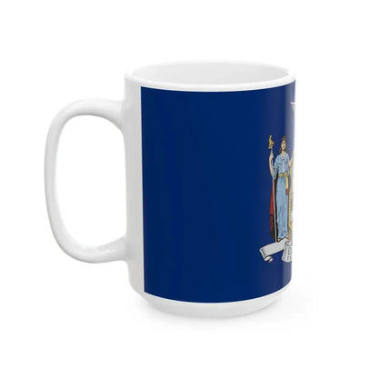 Flag of New York alternative (United States) White Coffee Mug - Go Mug Yourself