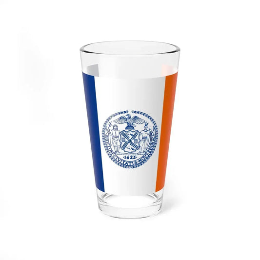 Flag of New York City - Pint Glass 16oz 16oz - Go Mug Yourself