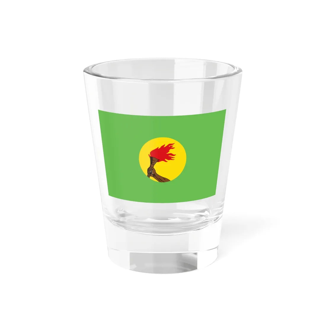 Flag of New Zaire (Congo) Shot Glass 1.5oz 1.5oz - Go Mug Yourself