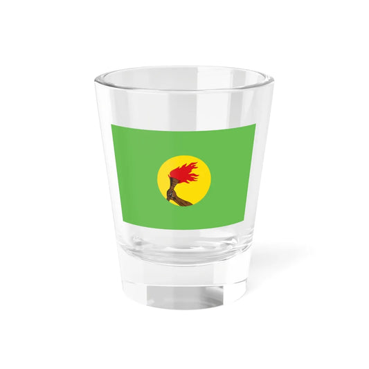 Flag of New Zaire (Congo) Shot Glass 1.5oz 1.5oz - Go Mug Yourself