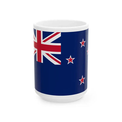 Flag of New Zealand 3-2 aspect ratio (New Zealand) White Coffee Mug 15oz - Go Mug Yourself