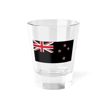 Flag of New Zealand black (New Zealand) Shot Glass 1.5oz 1.5oz - Go Mug Yourself