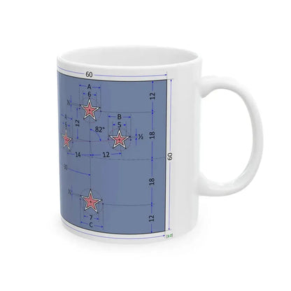 Flag of New Zealand construction sheet (New Zealand) White Coffee Mug - Go Mug Yourself