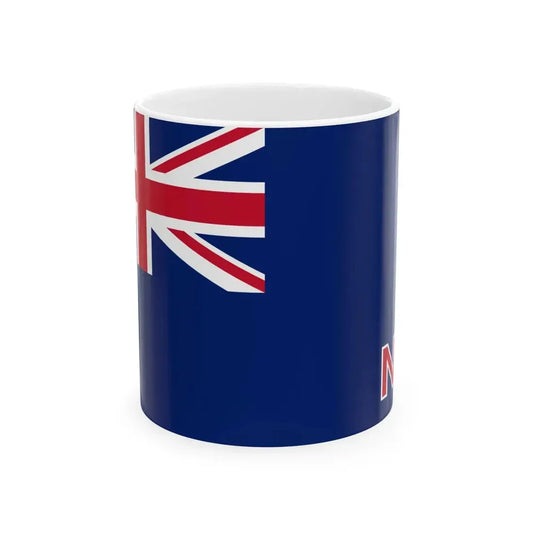 Flag of New Zealand Government Ships 1867 (New Zealand) White Coffee Mug 11oz - Go Mug Yourself