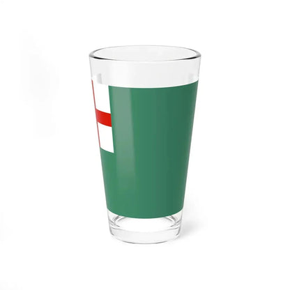 Flag of Newbury, Massachusetts - Pint Glass 16oz 16oz - Go Mug Yourself