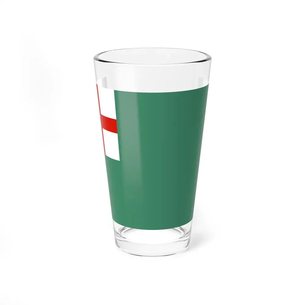Flag of Newbury, Massachusetts - Pint Glass 16oz 16oz - Go Mug Yourself