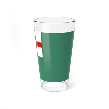 Flag of Newbury, Massachusetts - Pint Glass 16oz 16oz - Go Mug Yourself