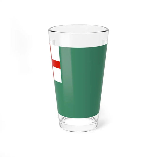 Flag of Newbury, Massachusetts - Pint Glass 16oz 16oz - Go Mug Yourself