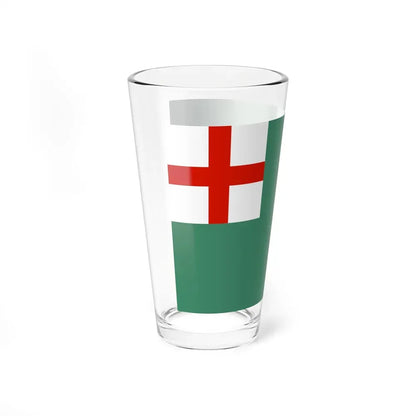 Flag of Newbury, Massachusetts - Pint Glass 16oz - Go Mug Yourself