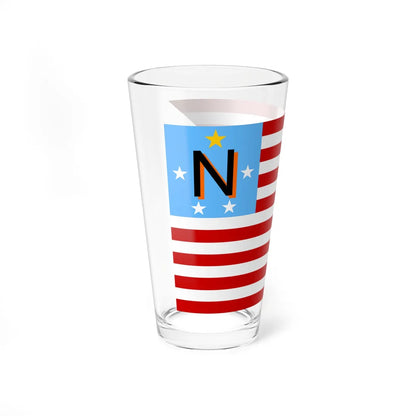 Flag of Newbury Township Ohio (United States) Pint Glass 16oz - Go Mug Yourself