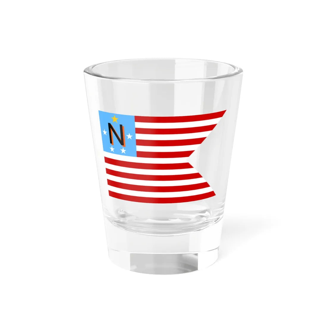 Flag of Newbury Township Ohio (United States) Shot Glass 1.5oz 1.5oz - Go Mug Yourself