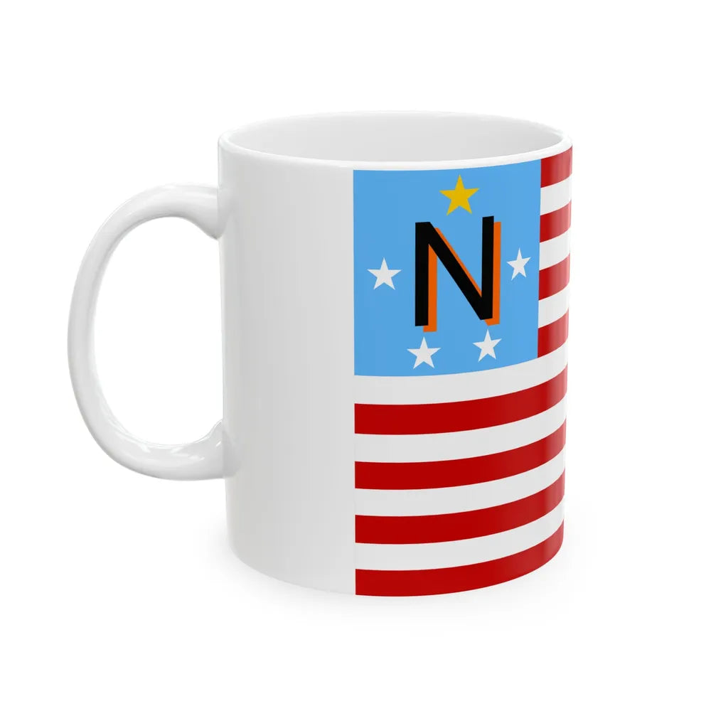 Flag of Newbury Township Ohio (United States) White Coffee Mug - Go Mug Yourself