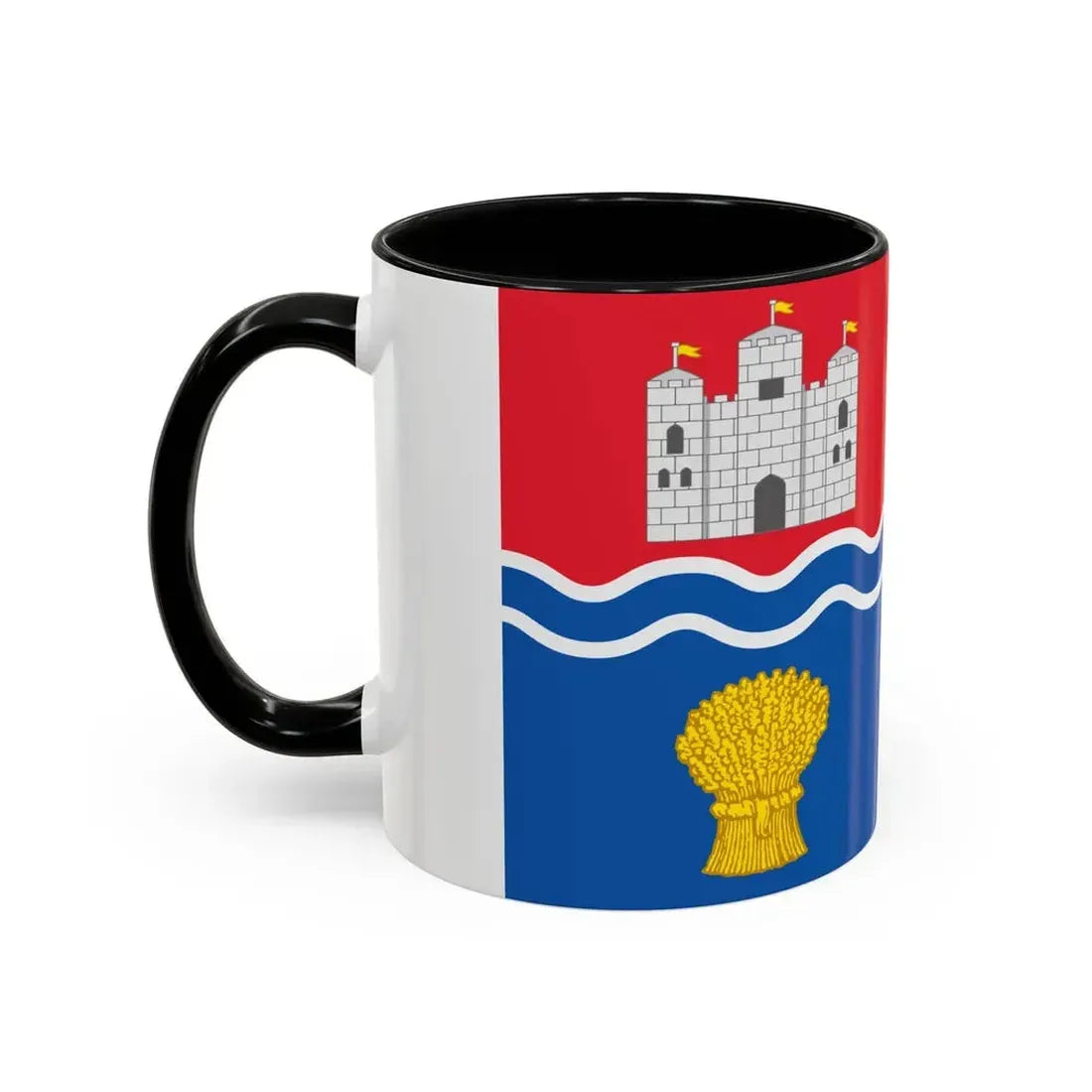 Flag of Newbury UK - Accent Coffee Mug - Go Mug Yourself