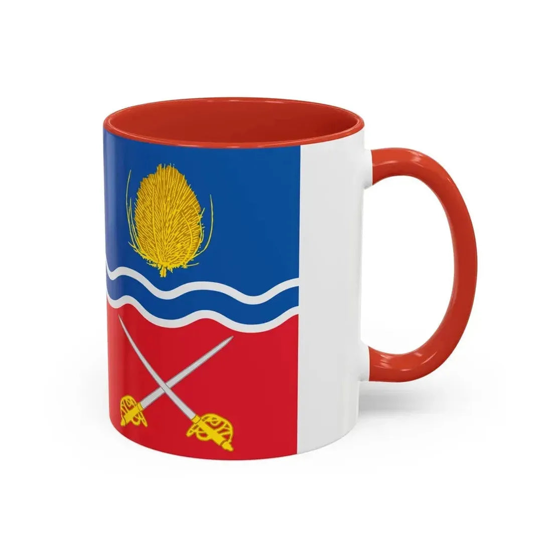 Flag of Newbury UK - Accent Coffee Mug - Go Mug Yourself