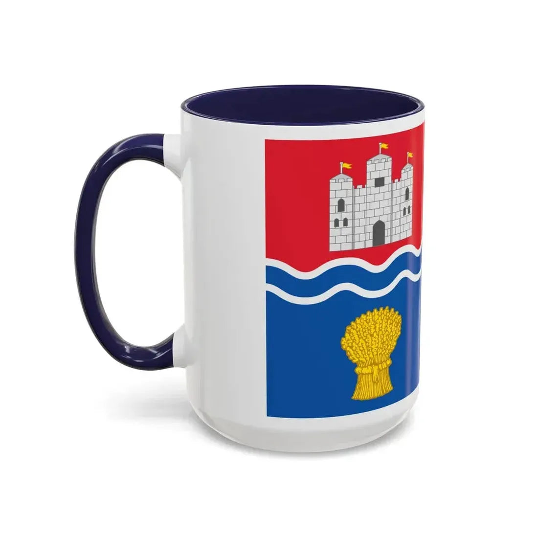 Flag of Newbury UK - Accent Coffee Mug - Go Mug Yourself