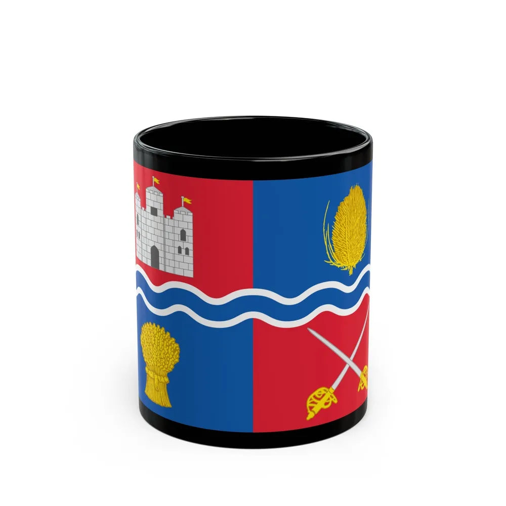 Flag of Newbury UK - Black Coffee Mug-11oz-Go Mug Yourself