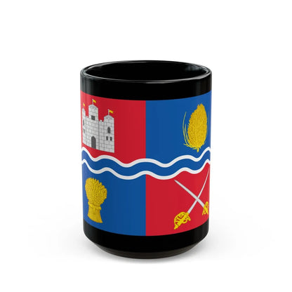 Flag of Newbury UK - Black Coffee Mug-15oz-Go Mug Yourself