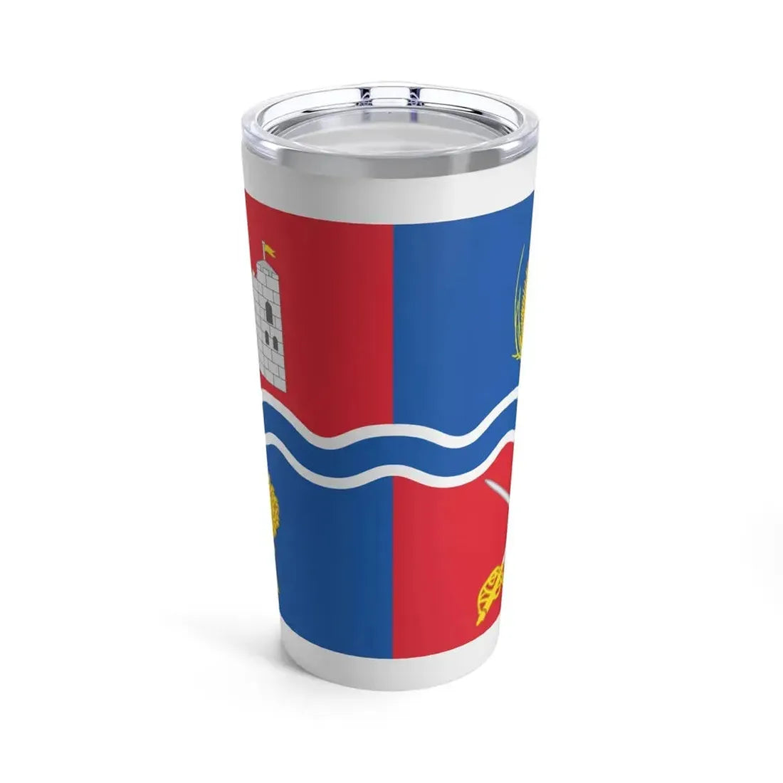 Flag of Newbury UK - Tumbler 20oz 20oz - Go Mug Yourself