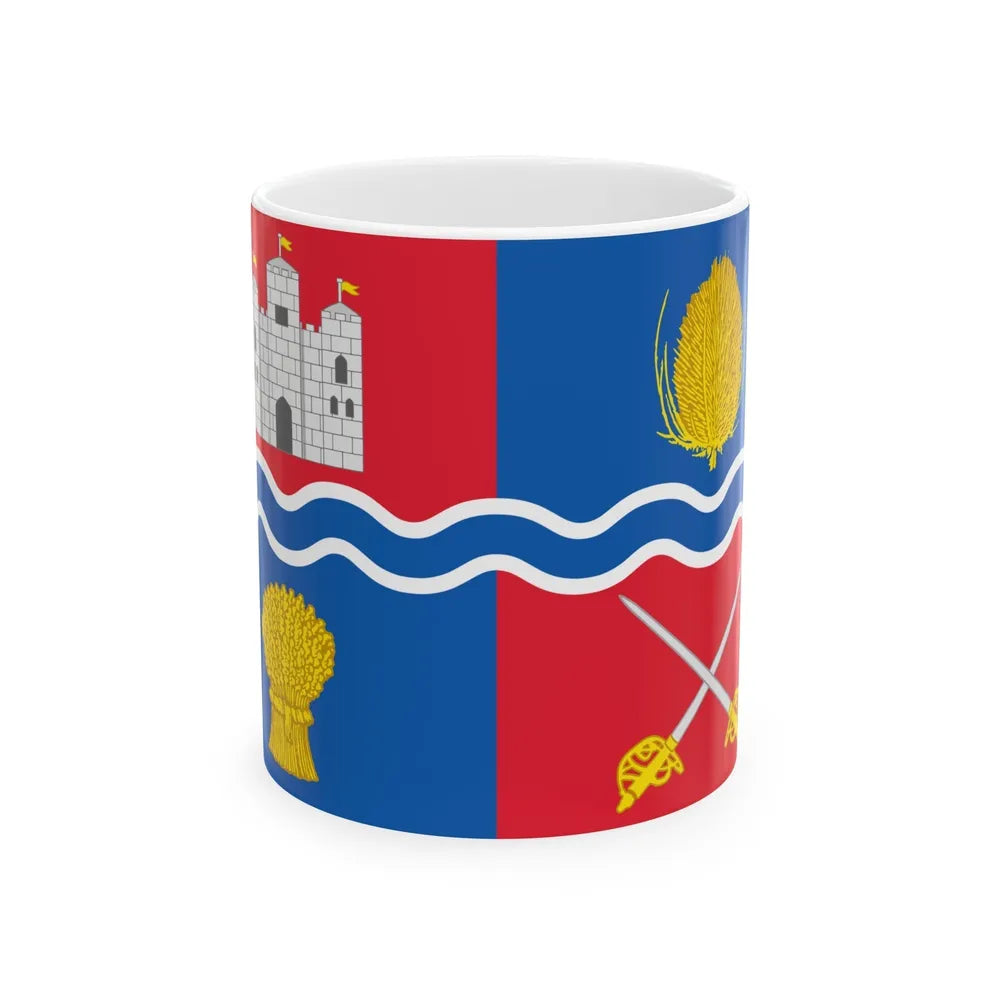 Flag of Newbury UK - White Coffee Mug-11oz-Go Mug Yourself