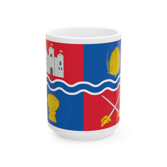 Flag of Newbury UK - White Coffee Mug 15oz - Go Mug Yourself