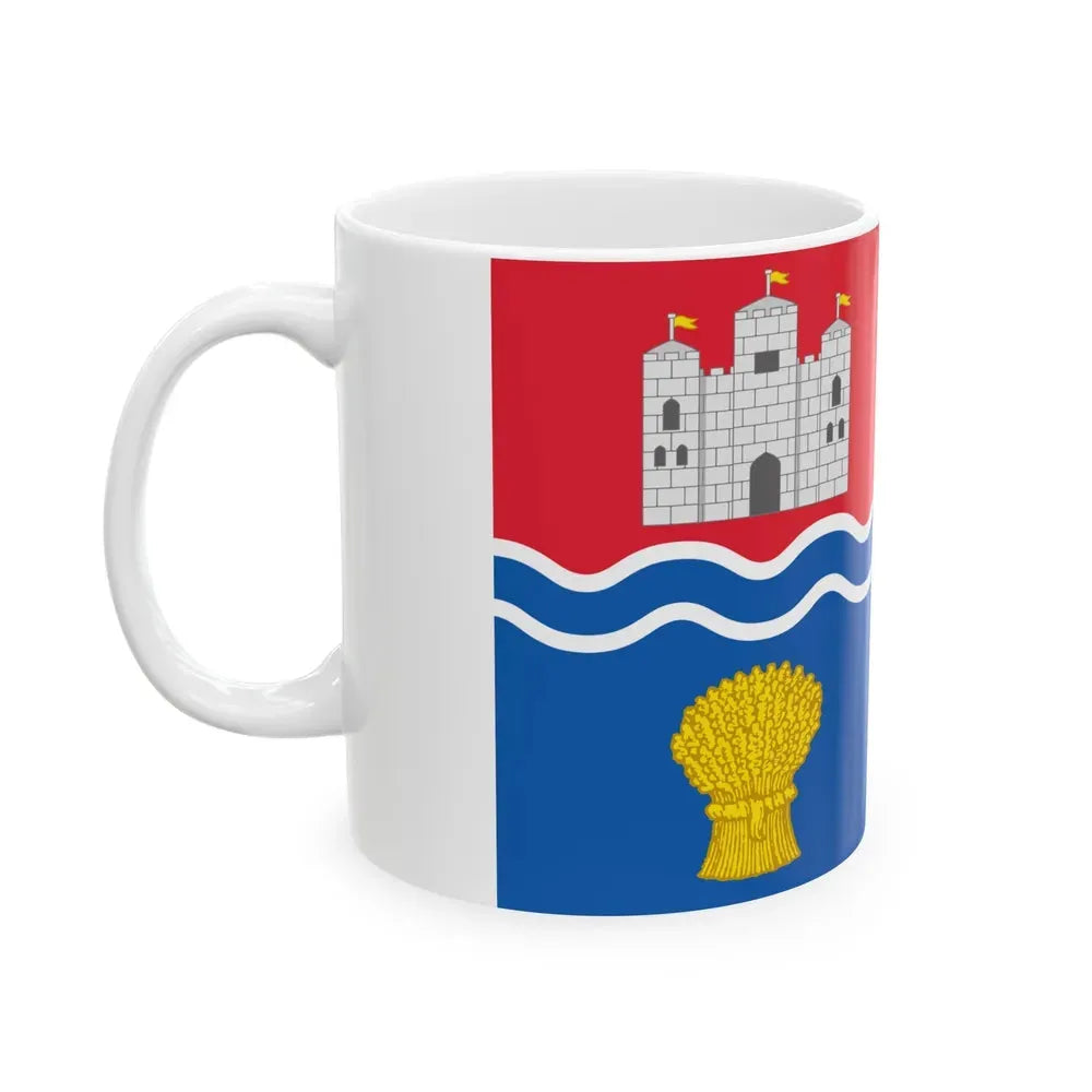 Flag of Newbury UK - White Coffee Mug - Go Mug Yourself
