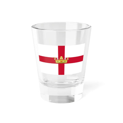 Flag of Newfoundland 1862-1870 (Canada) Shot Glass 1.5oz 1.5oz - Go Mug Yourself