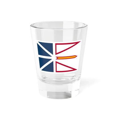 Flag of Newfoundland and Labrador 3-2 (Canada) Shot Glass 1.5oz 1.5oz - Go Mug Yourself