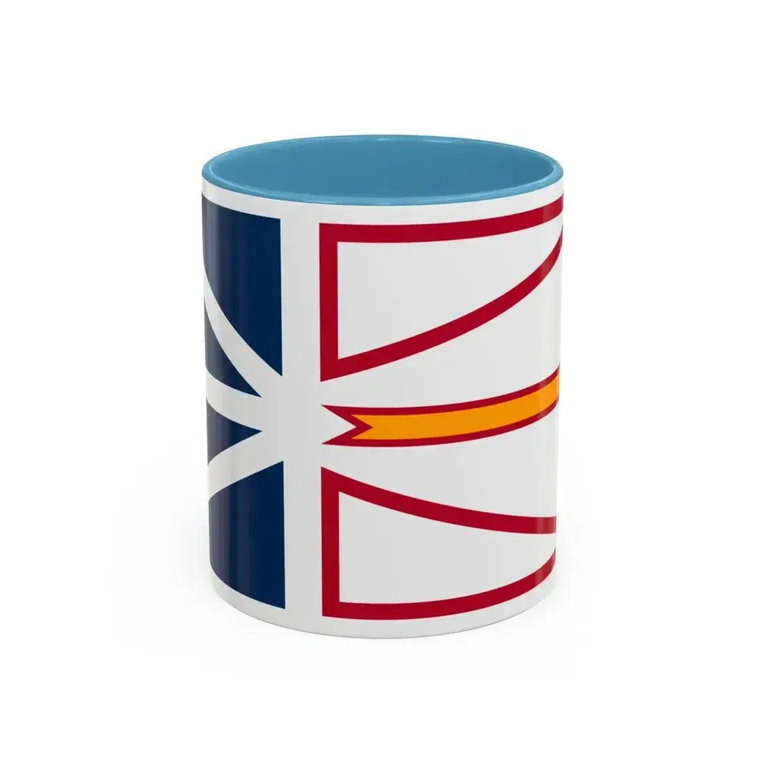 Flag of Newfoundland and Labrador Canada - Accent Coffee Mug 11oz Light Blue - Go Mug Yourself